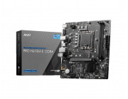 MSI PRO H610M-E DDR4, Socket 1700, Intel® H610 (14/13/12th Gen CPU), Dual 2xDDR4-3200, VGA, HDMI, CPU Intel graphics, 1xPCIe X16 4.0, 4xSATA3, 1xM.2, 1xPCIe X1, ALC897 7.1 HDA, 1xGbE LAN, 4xUSB3.2, RGB Led, mATX